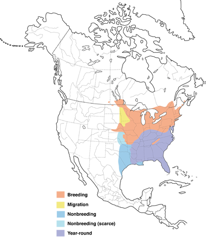 Eastern Towhee range map