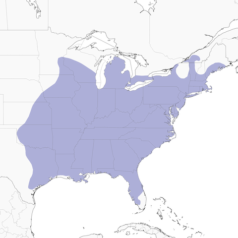 Tufted Titmouse range map